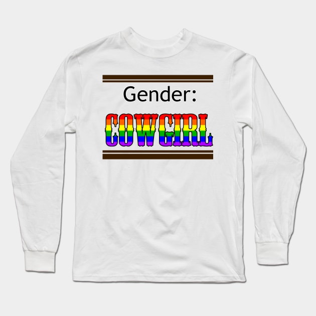 Gender: COWGIRL - Rainbow Long Sleeve T-Shirt by Akamaru01